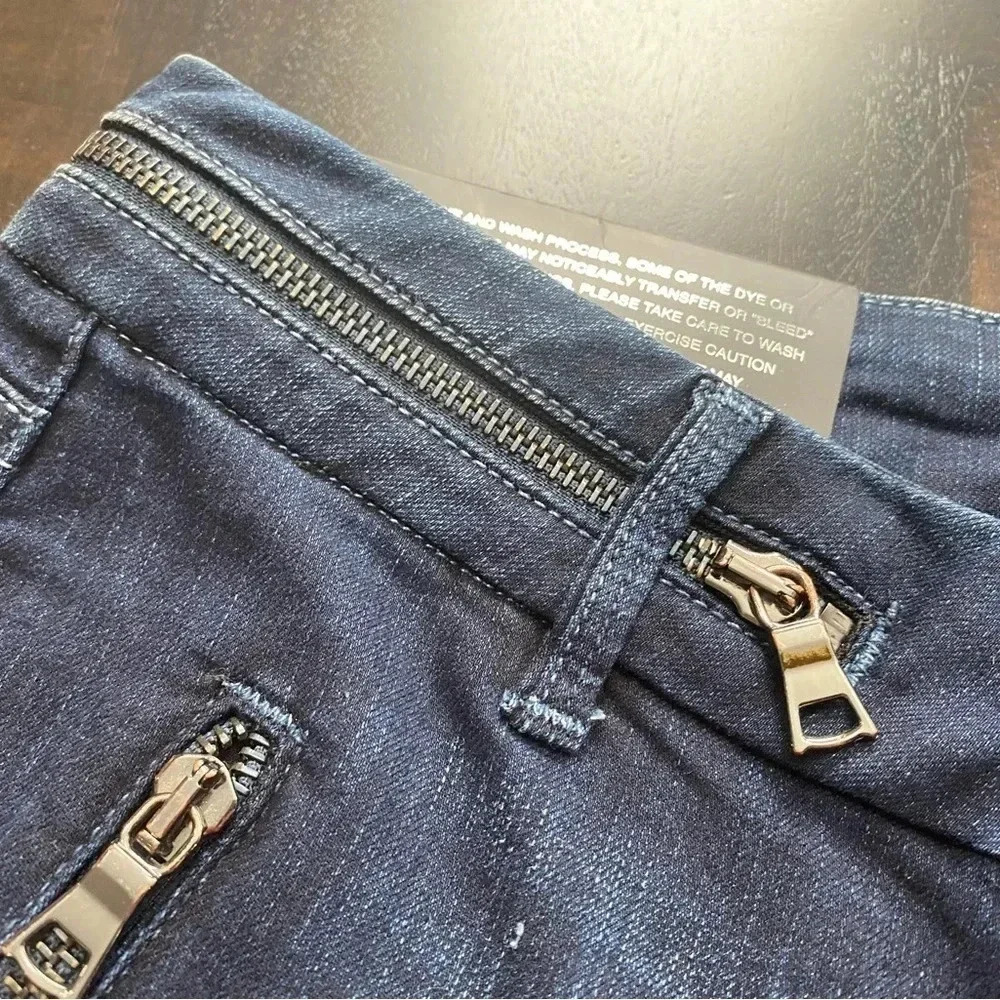 BLACK ORCHID Women's Zip Pocket Skinny Boot Cut Blue Jeans Sz 24 Denim NWT. - Picture 6 of 13